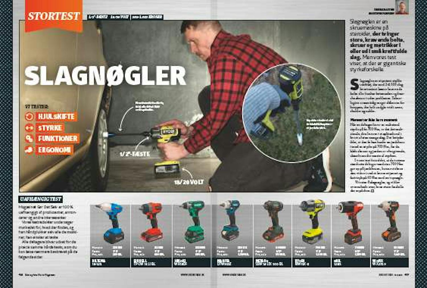 Slagnøgle test: bedste slagnøgle til hjulskift Slagnøgle test: bedste slagnøgle